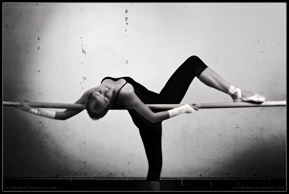 ballet dancer at barre