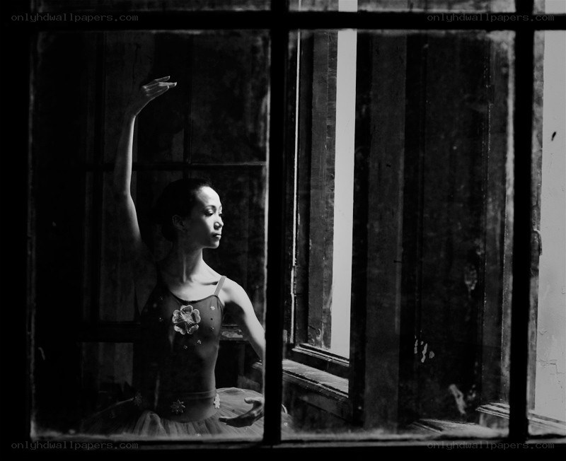 ballet dancer by window