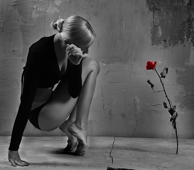 Ballet Dancer Crouching