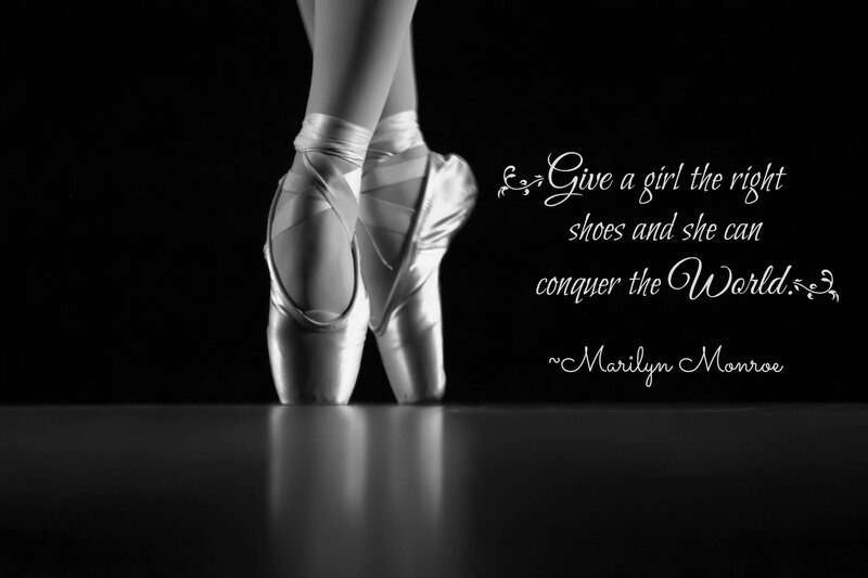 Ballet Dancer Feet — Black, Dramatic, Photograph