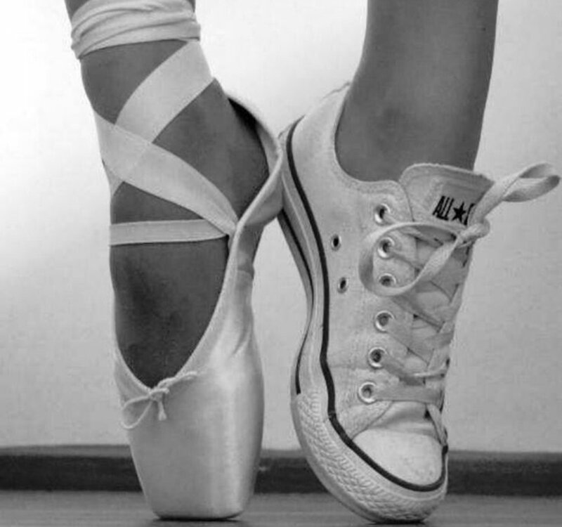 Ballet Dancer Feet — Black, Dramatic