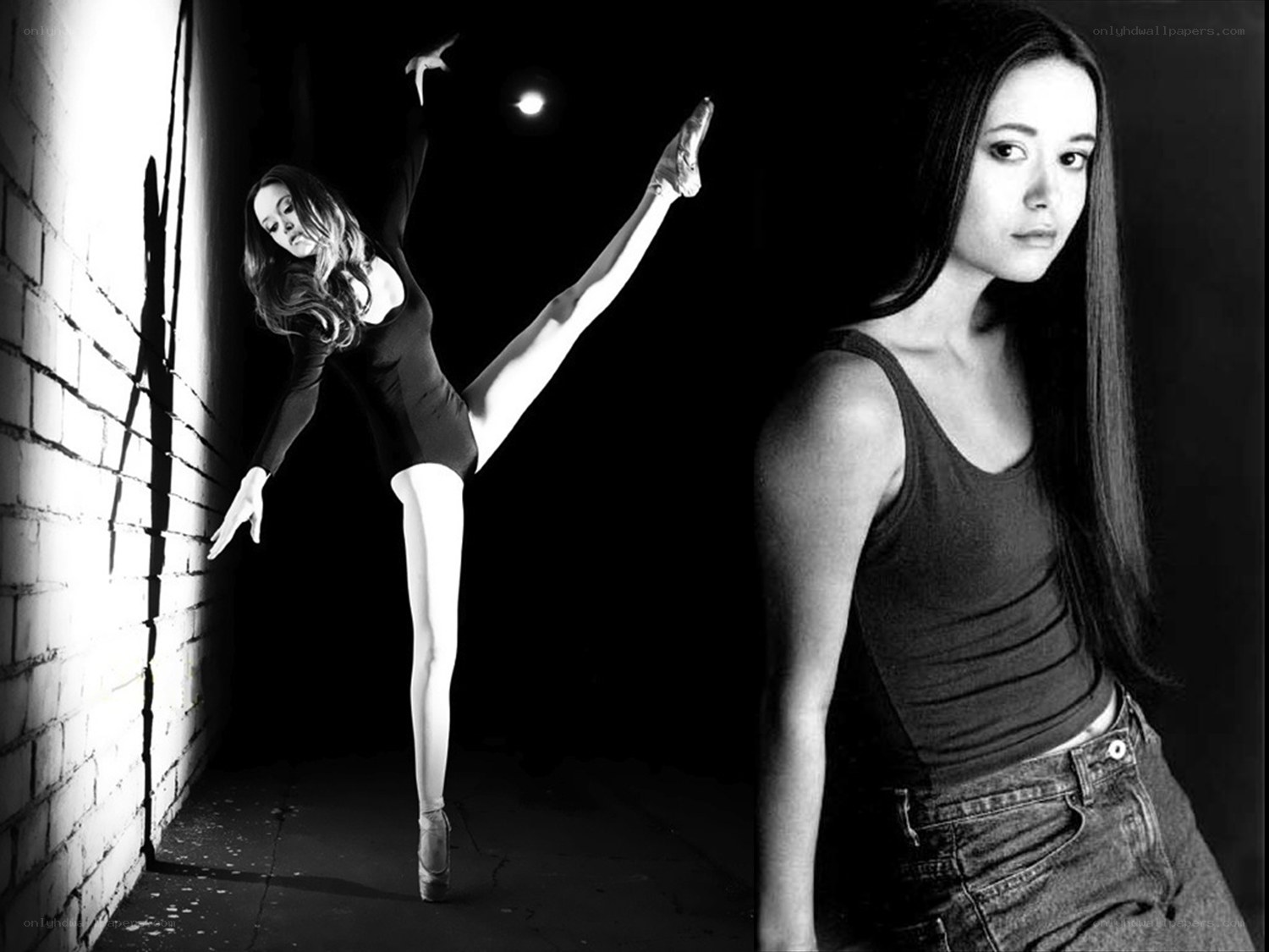 ballet dancer in black and white