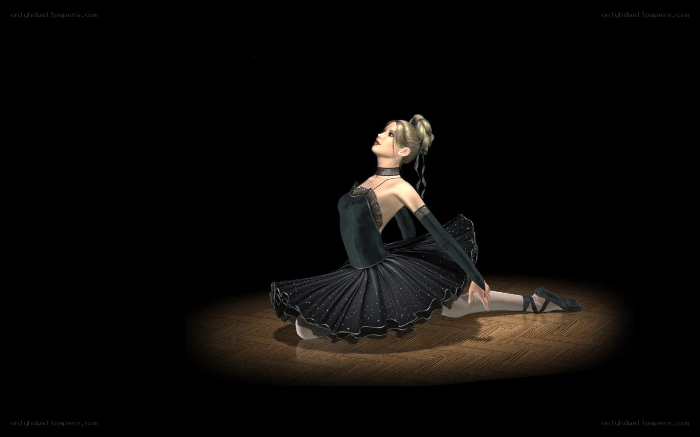 ballet dancer in black costume
