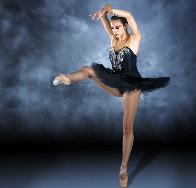 ballet dancer in black costume