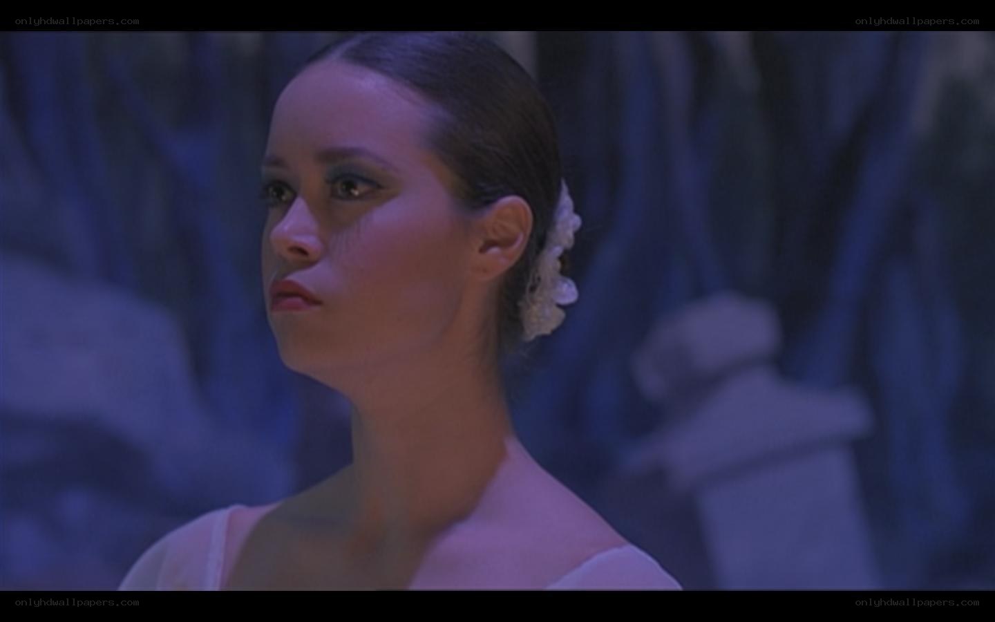 ballet dancer in blue light