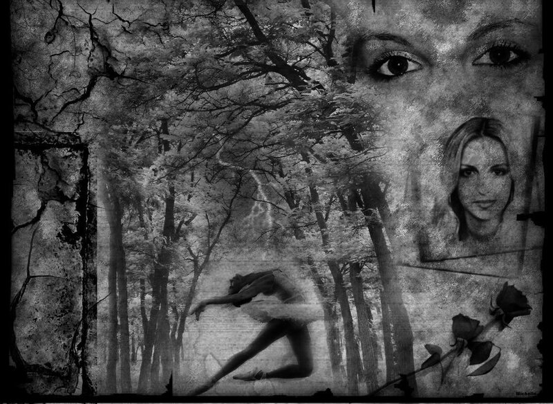 Ballet Dancer in Forest