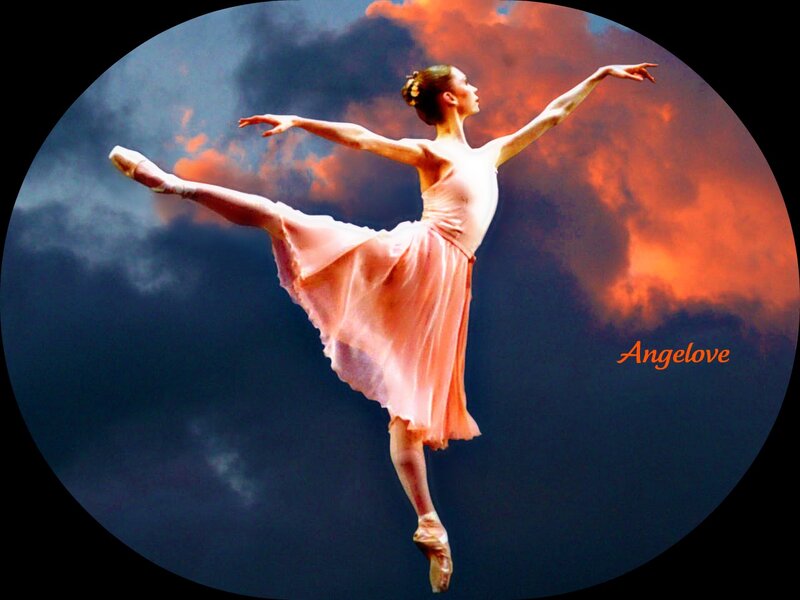 Ballet Dancer in Pink — Dramatic