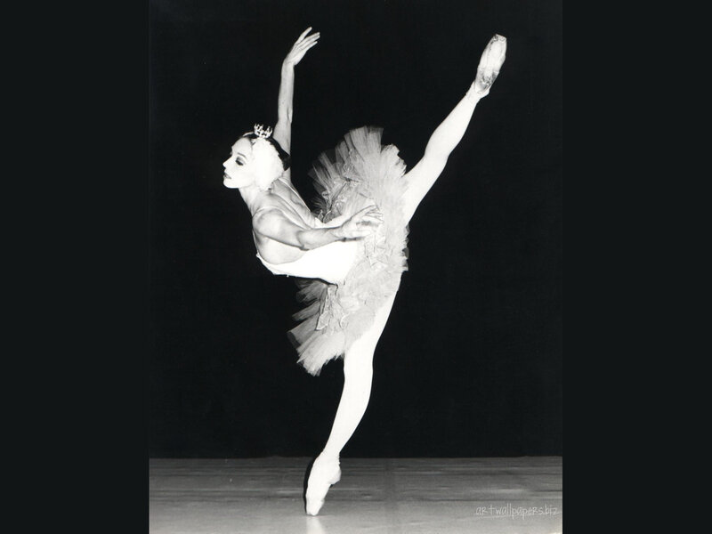 Ballet Dancer in Pose — Black, Dramatic, Photograph, Tutu