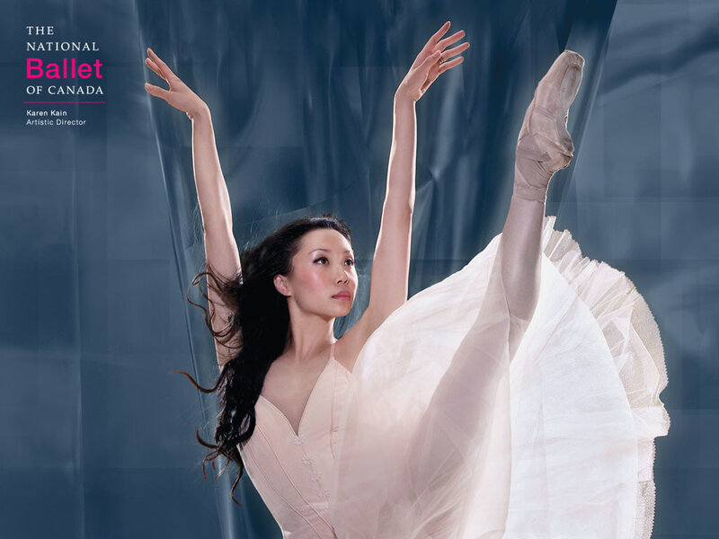 Ballet Dancer in Pose — White, Graceful, Photograph