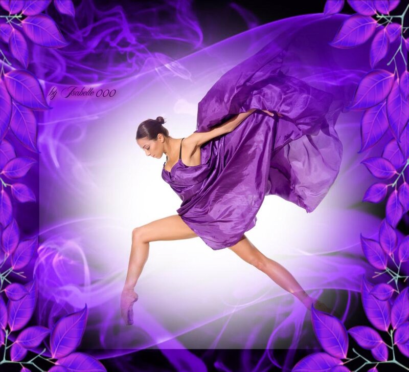 Ballet Dancer in Purple — Dramatic