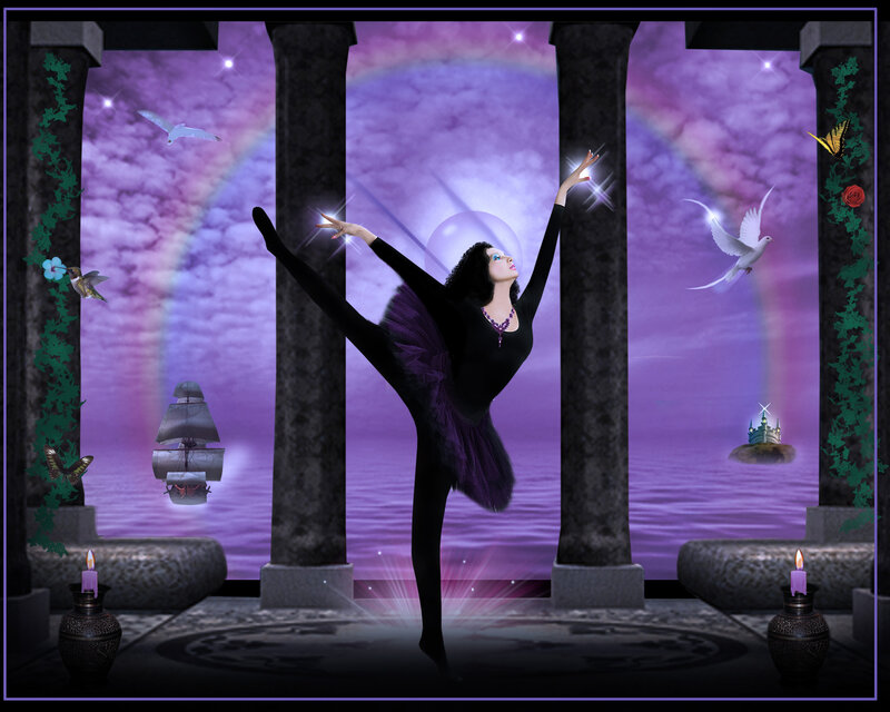 Ballet Dancer in Purple — Fantastical