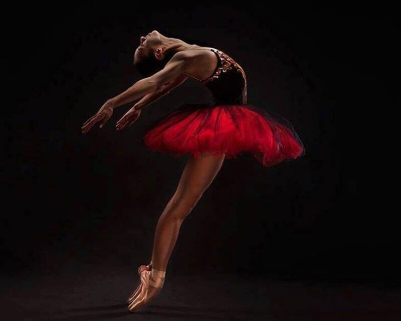 Ballet Dancer in Red Tutu