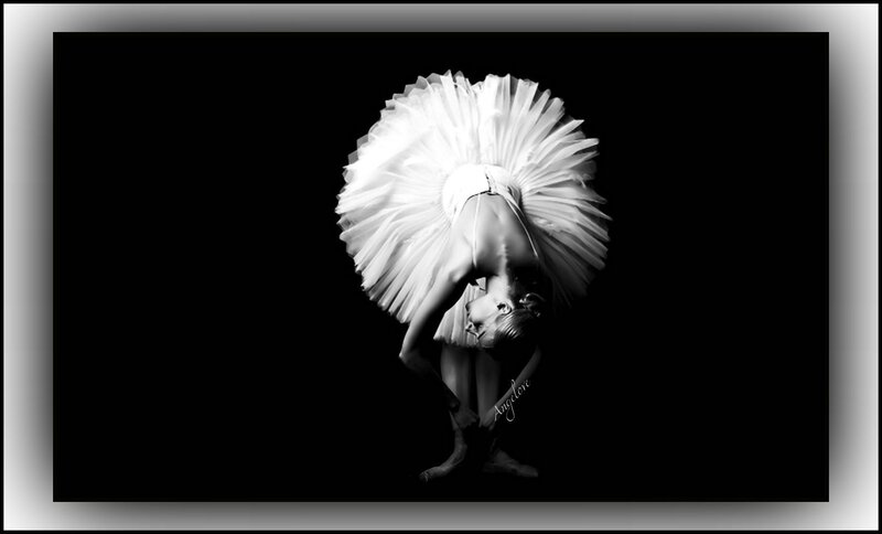 Ballet Dancer in Tutu — Black