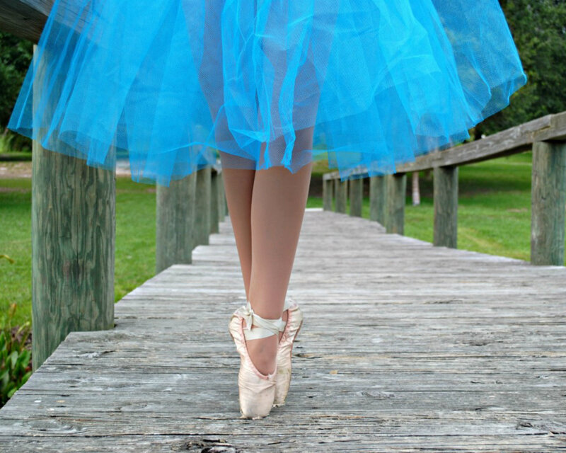 Ballet Dancer in Tutu — Blue