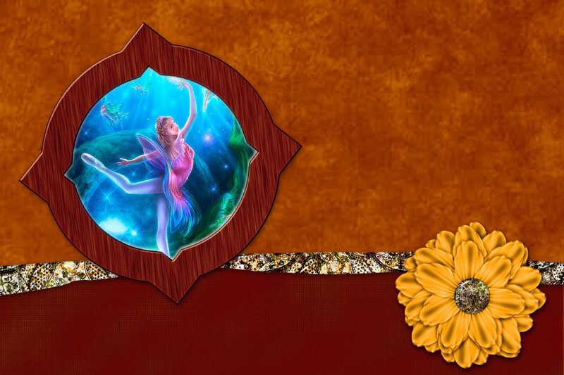 Ballet Dancer in Water — Brown