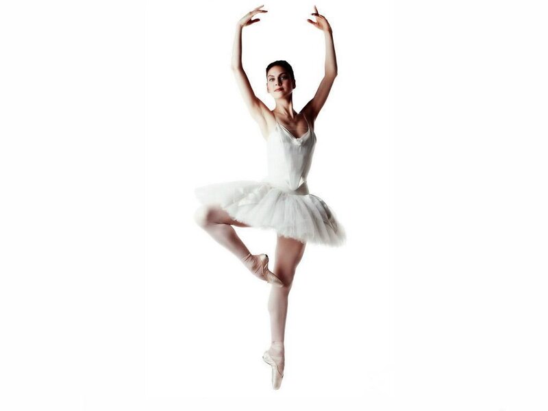 Ballet Dancer in White — Graceful