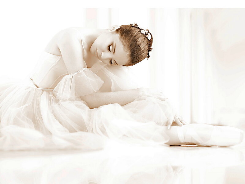 Ballet Dancer in White — Serene