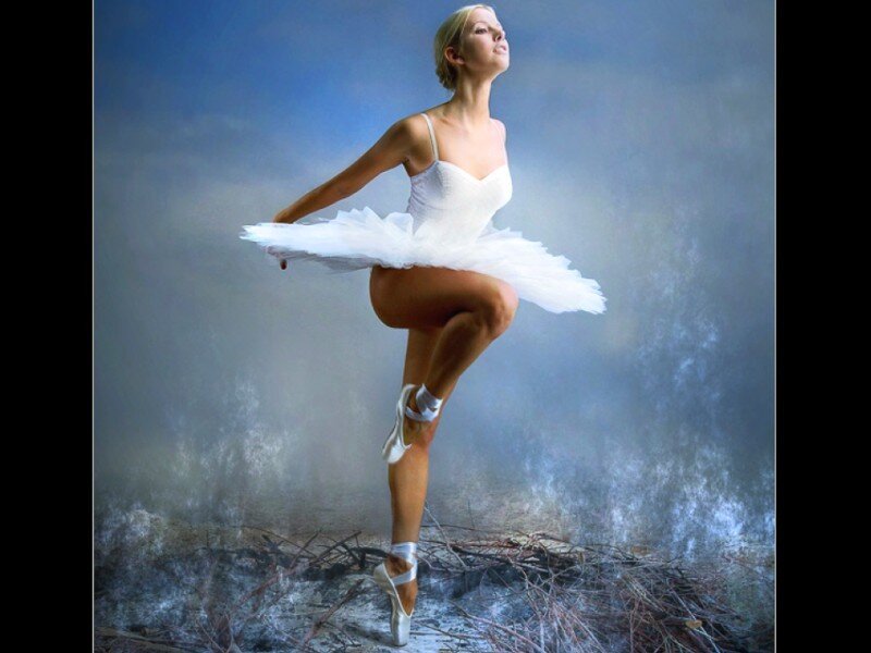 ballet dancer in white tutu