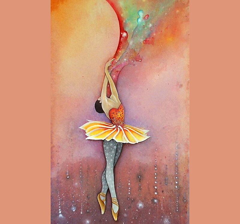 Ballet Dancer in Yellow Tutu