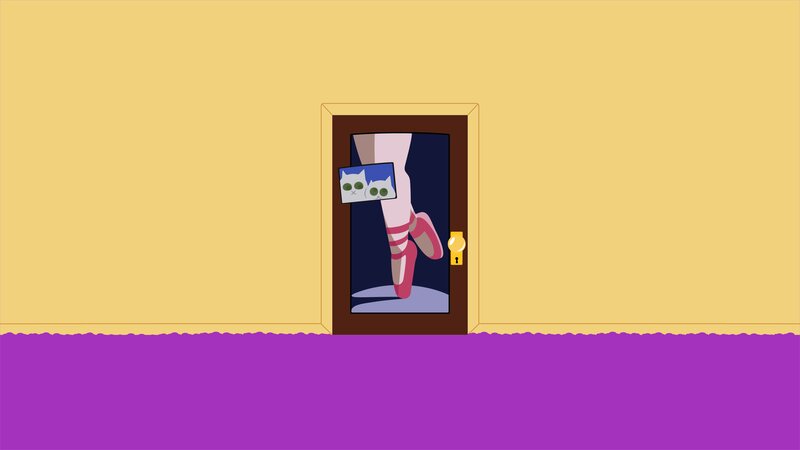 Ballet Dancer Legs — Yellow