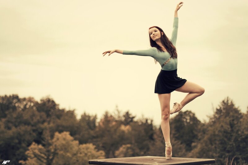 ballet dancer on a platform