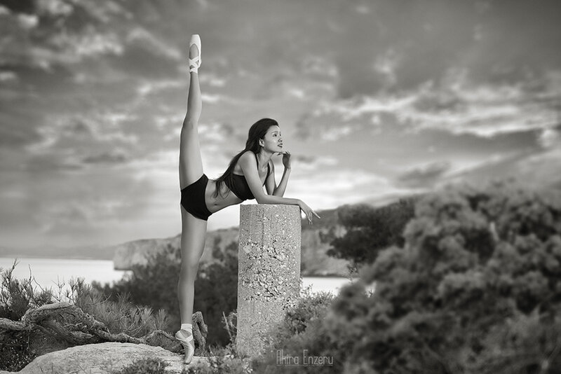 Ballet Dancer on Cliff