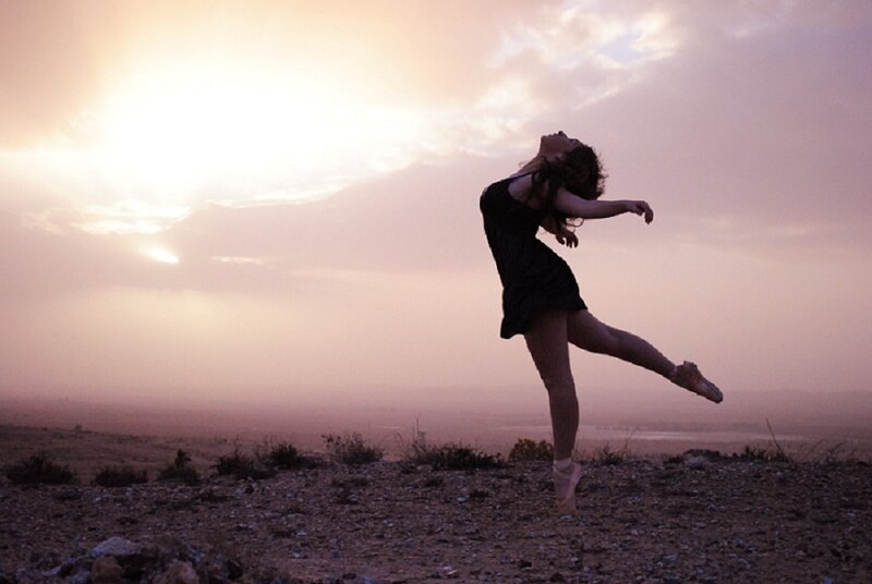 Ballet Dancer on Hill
