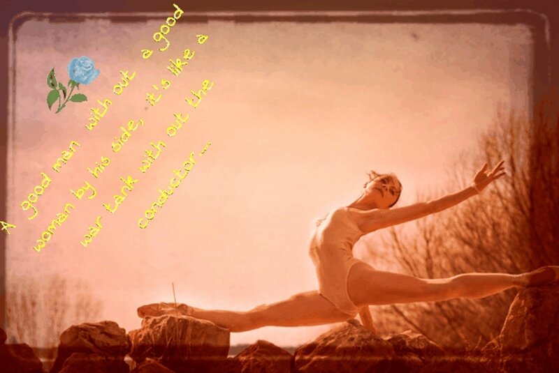 Ballet Dancer on Rocks