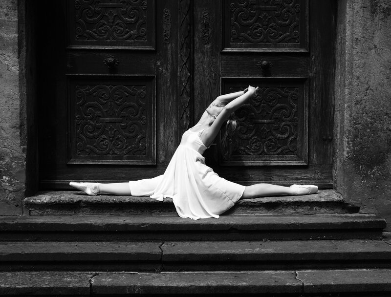 Ballet Dancer on Steps