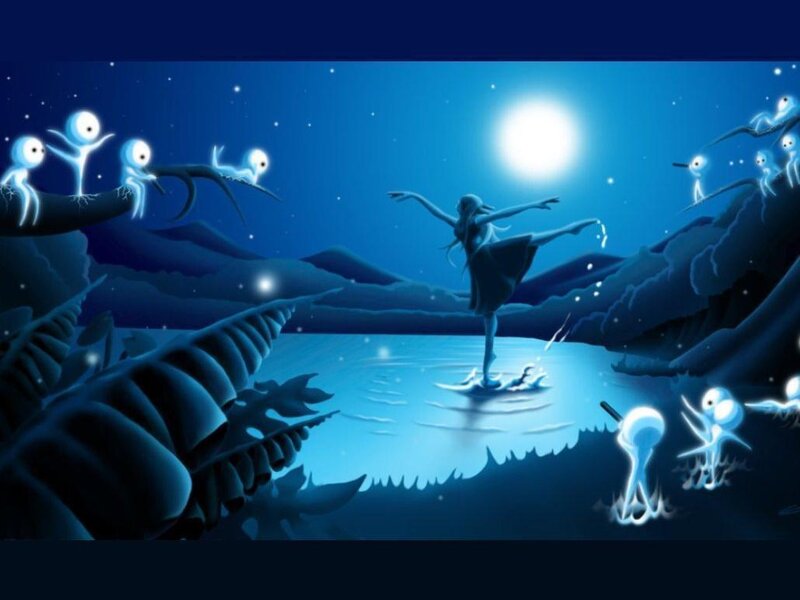 Ballet Dancer on Water