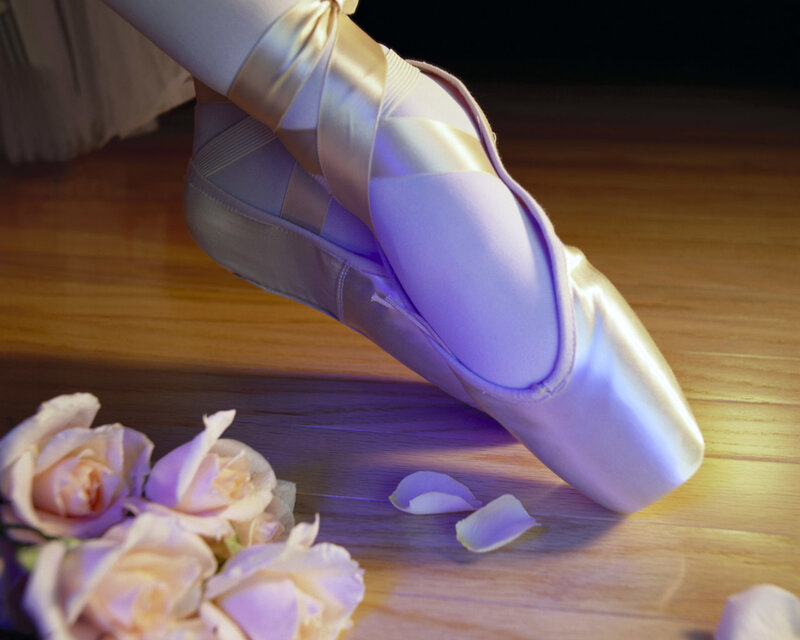 Ballet Dancer's Feet — White