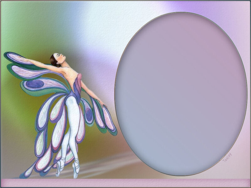 ballet dancer with butterfly wings