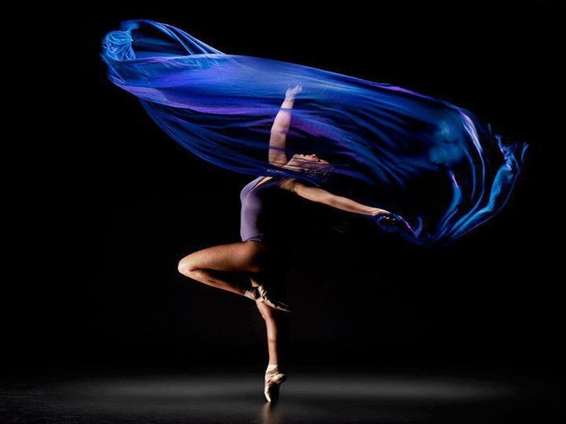 Ballet Dancer with Fabric