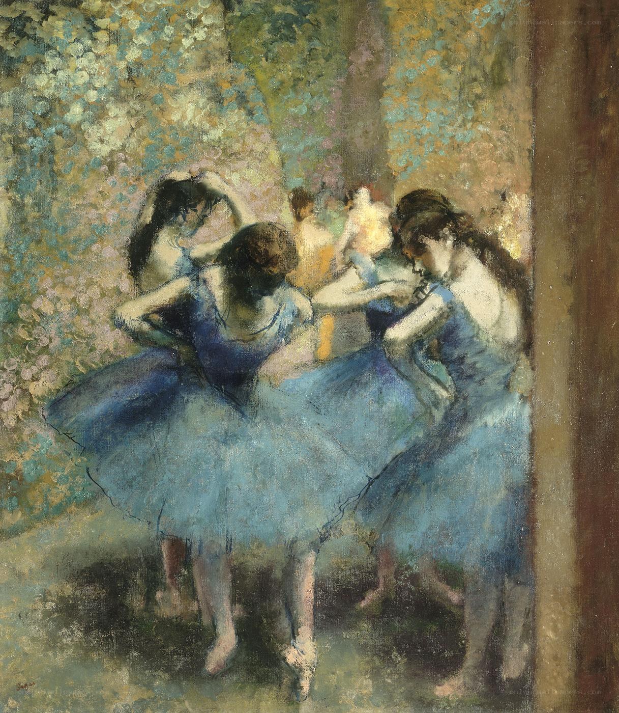 Ballet Dancers in Blue