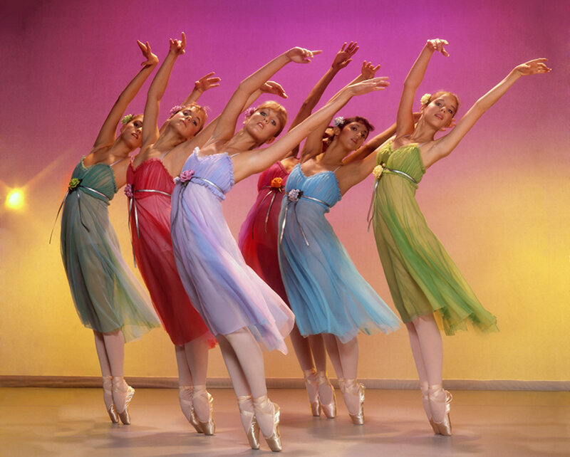 Ballet Dancers in Costumes — Purple