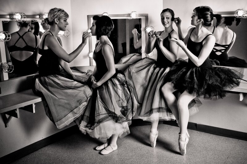 Ballet Dancers in Dressing Room