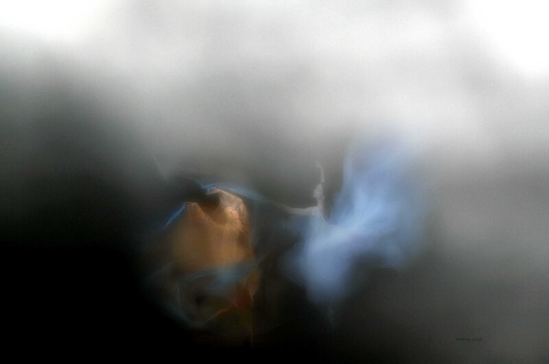 Ballet Dancers in Motion — Blue
