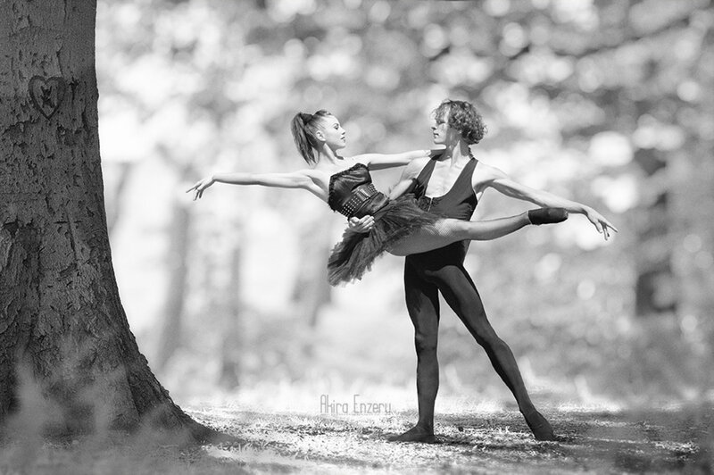 Ballet Dancers in Park