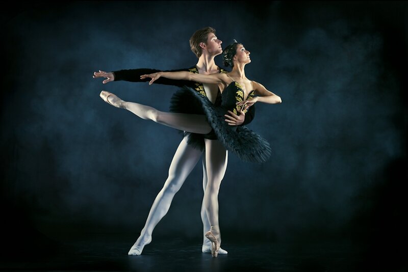 Ballet Dancers in Performance — Black, Dramatic