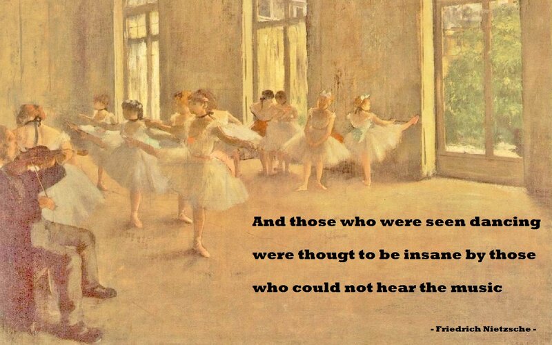 Ballet Dancers in Studio — Beige