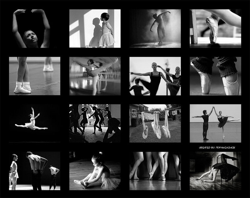 Ballet Dancers in Studio — Black