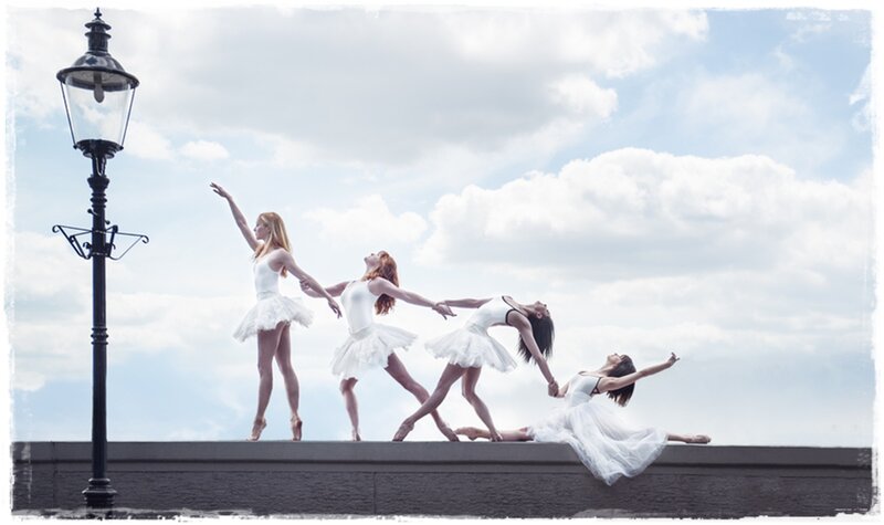 Ballet Dancers in White