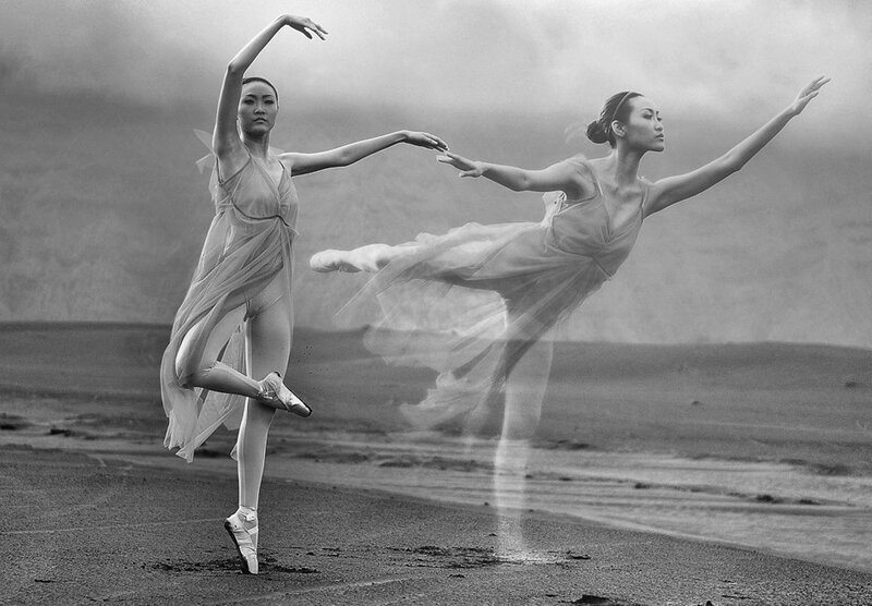 Ballet Dancers on Beach
