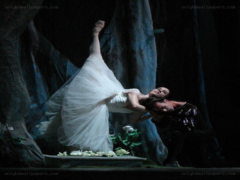 Ballet dancers on stage