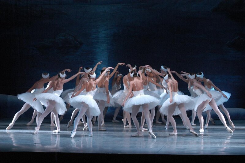 Ballet dancers on stage