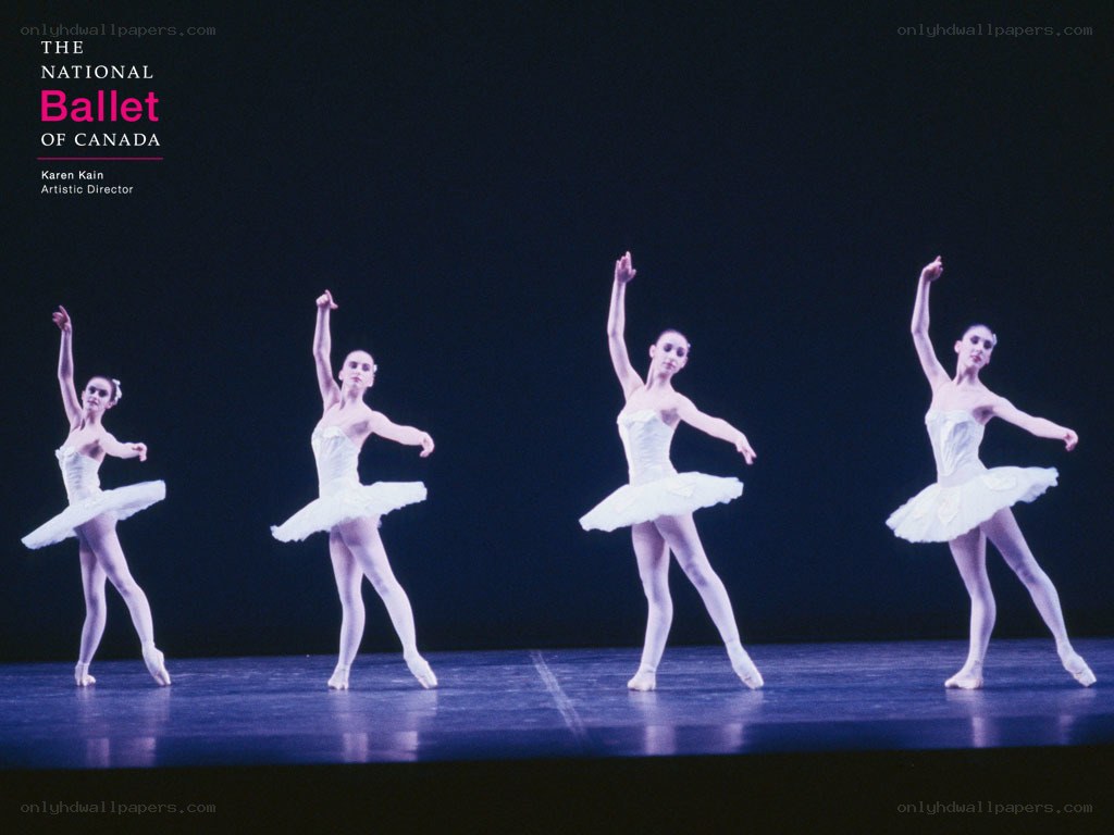 Ballet dancers on stage