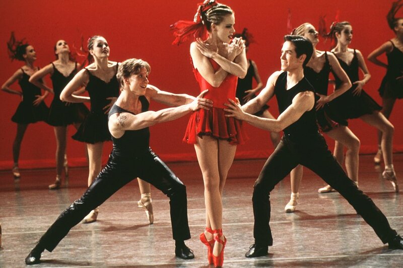 Ballet Dancers on Stage — Red
