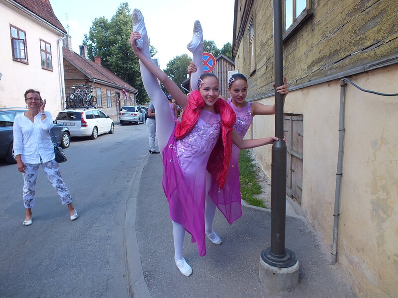 Ballet Dancers on Street