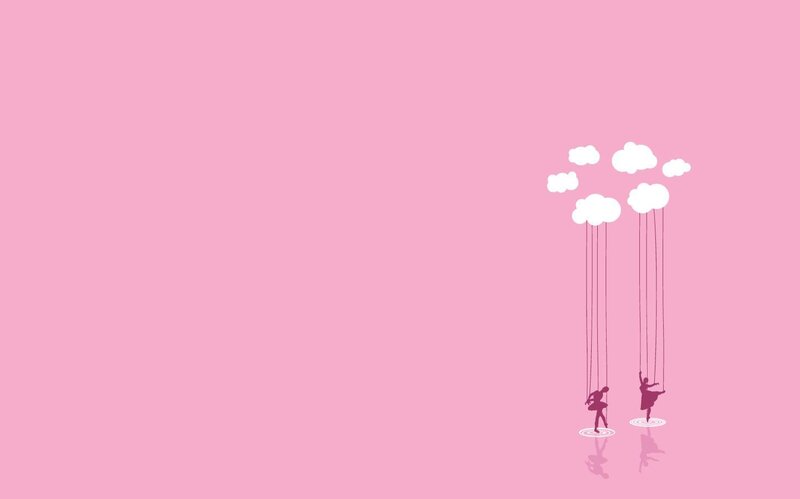 ballet dancers on strings