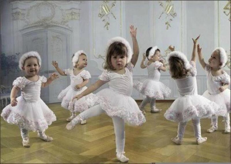 Ballet-dancing Toddlers